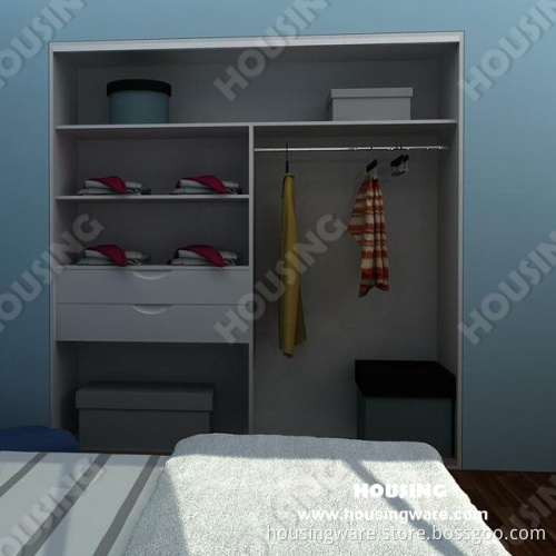 Popular Style Wardrobe with Sliding Door for Sweet Home